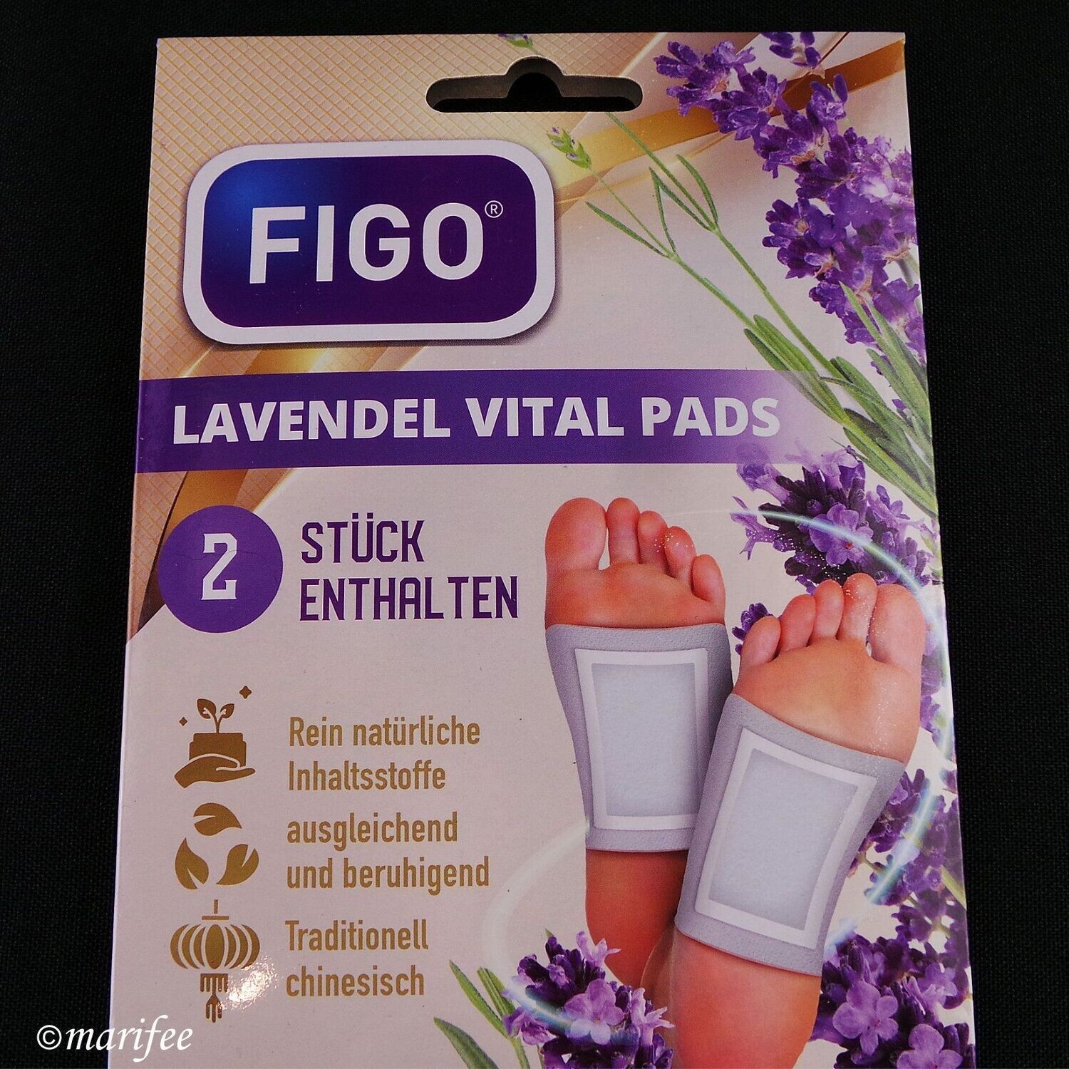 Lavendel-Vitalpads, 2 Stück, 100 % natürliche Wirkstoffe