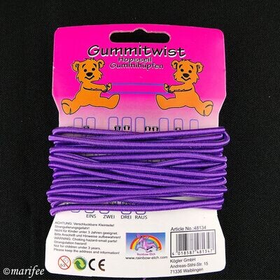 Gummitwist, Violett, 300 cm, Gummi hüpfen, Gummihuppe