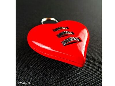 Liebesschloss Herzform, mit Zahlencode Liebesschloss Herzform, mit Zahlencode