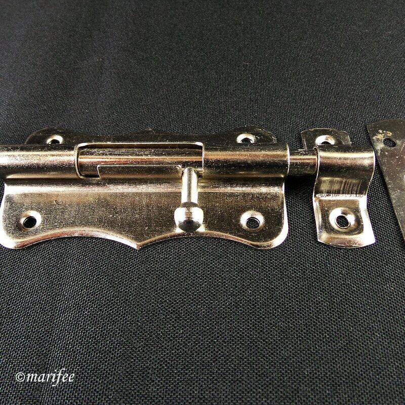 Türriegel verzinkt, 80 mm, Bolzenriegel, Schubriegel