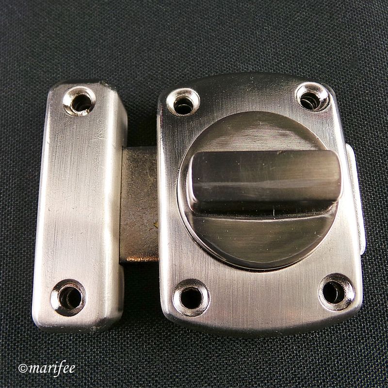 Türriegel Stahl, 54 × 38 mm, WC-Türriegel, Toilettenriegel Türriegel Stahl, 54 × 38 mm, WC-Türriegel, Toilettenriegel