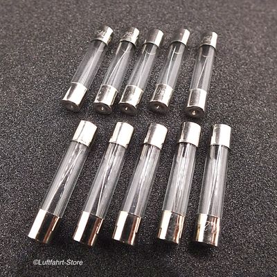 Feinsicherungen,  6 × 30 mm 10 Stück F2AL 250 V