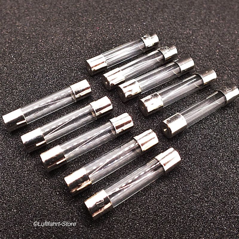 Feinsicherungen, 6 × 30 mm 10 Stück F5AL 250 V Feinsicherungen, 6 × 30 mm 10 Stück F5AL 250 V