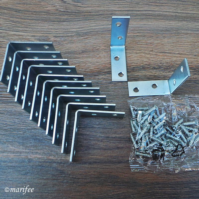 Stuhlwinkel 40 × 40× 15 mm, 12 Stück inkl.48 Schrauben Stuhlwinkel 40 × 40× 15 mm, 12 Stück inkl.48 Schrauben