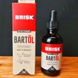 Original Brisk Bartöl 2 in 1, mit Bio-Teebaumöl, 50 ml