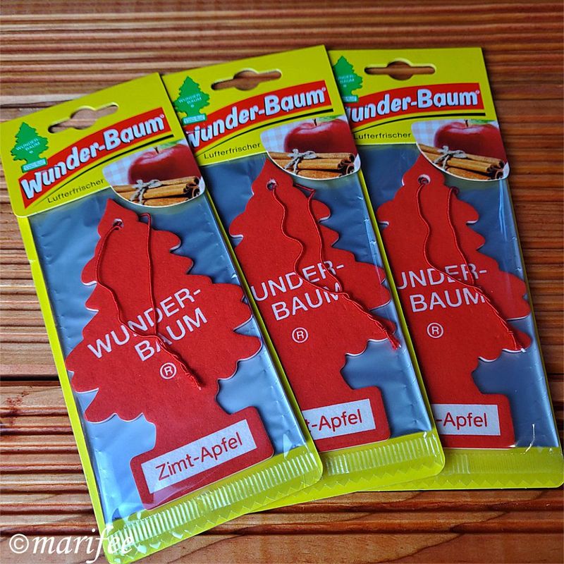 Wunderbaum Lufterfrischer, 3 Stück, Zimt-Apfel, Duftbaum Wunderbaum Lufterfrischer, 3 Stück, Zimt-Apfel, Duftbaum
