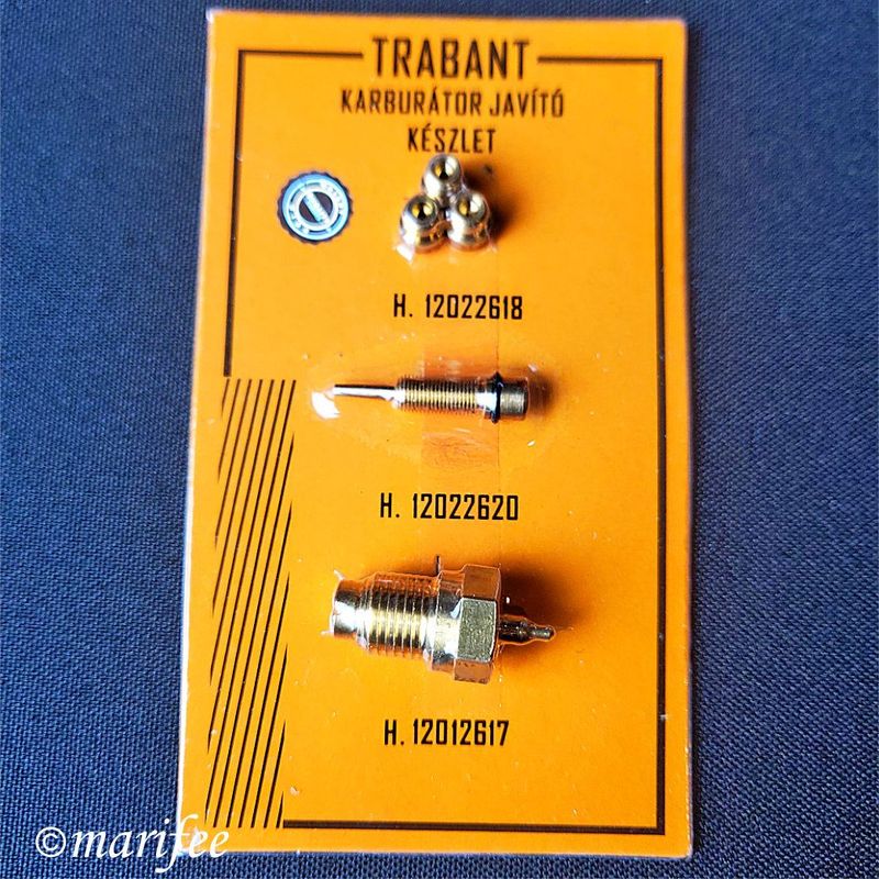 Vergaser-Reparatursatz Trabant 601, alte Ausführung, 5-tlg. Vergaser-Reparatursatz Trabant 601, alte Ausführung, 5-tlg.