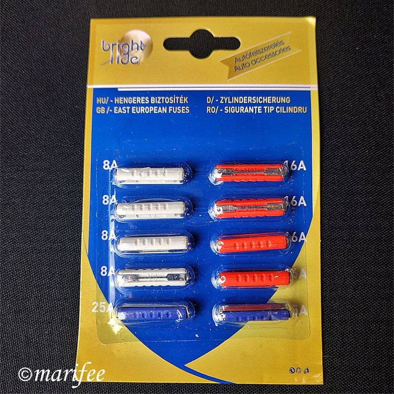 Torpedosicherung, Zylindersicherung, 10 Stück 8A- 25A Torpedosicherung, Zylindersicherung, 10 Stück 8A- 25A