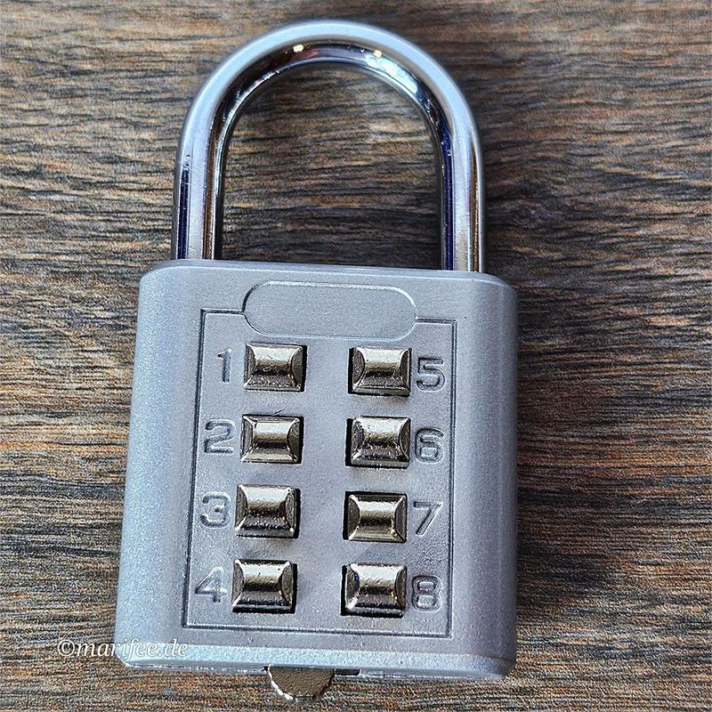 Vorhängeschloss mit Zahlencode, 62 × 35 × 15 mm Vorhängeschloss mit Zahlencode, 62 × 35 × 15 mm