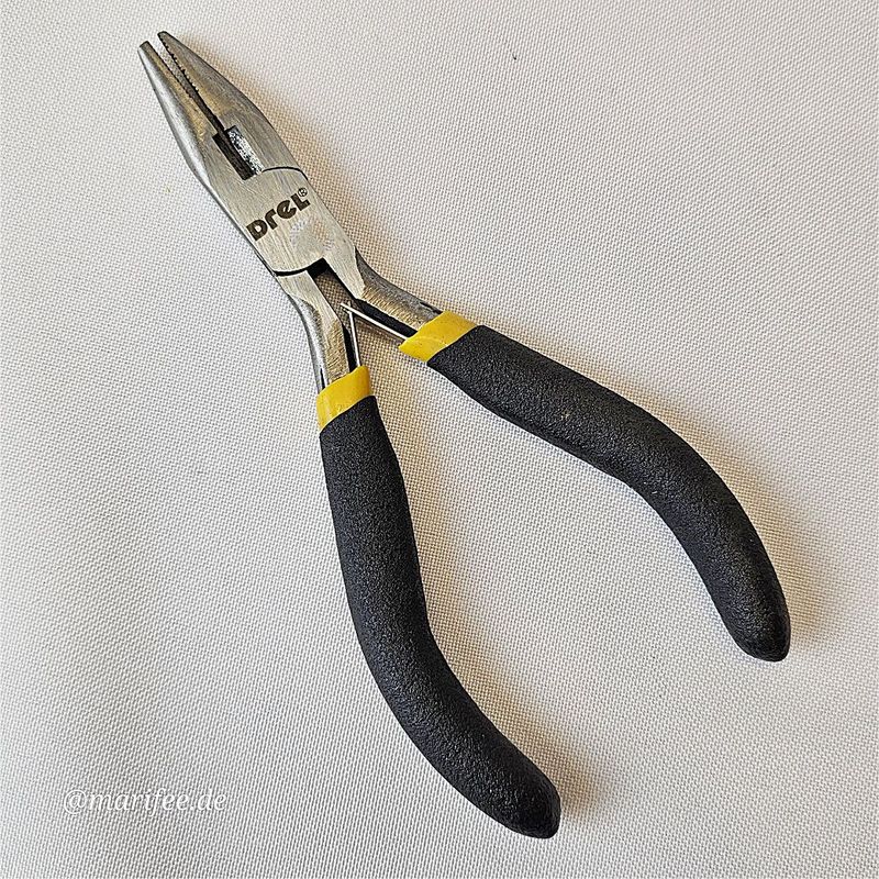 Präzisions-Spitzzange gerade, Drel, 50 × 117 × 8 mm