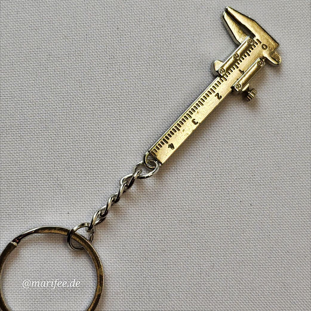 Schlüsselanhänger Schieblehre, 0–30 mm, Messschieber