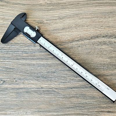 Schieblehre 150 mm, Benson, 3-Wege-Messung, mm und Zoll