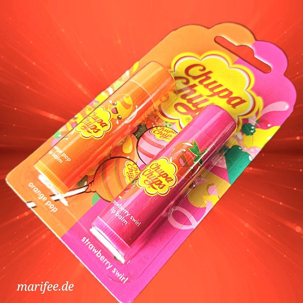 Chupa Chups Lippenbalsam, Erdbeere & Orange