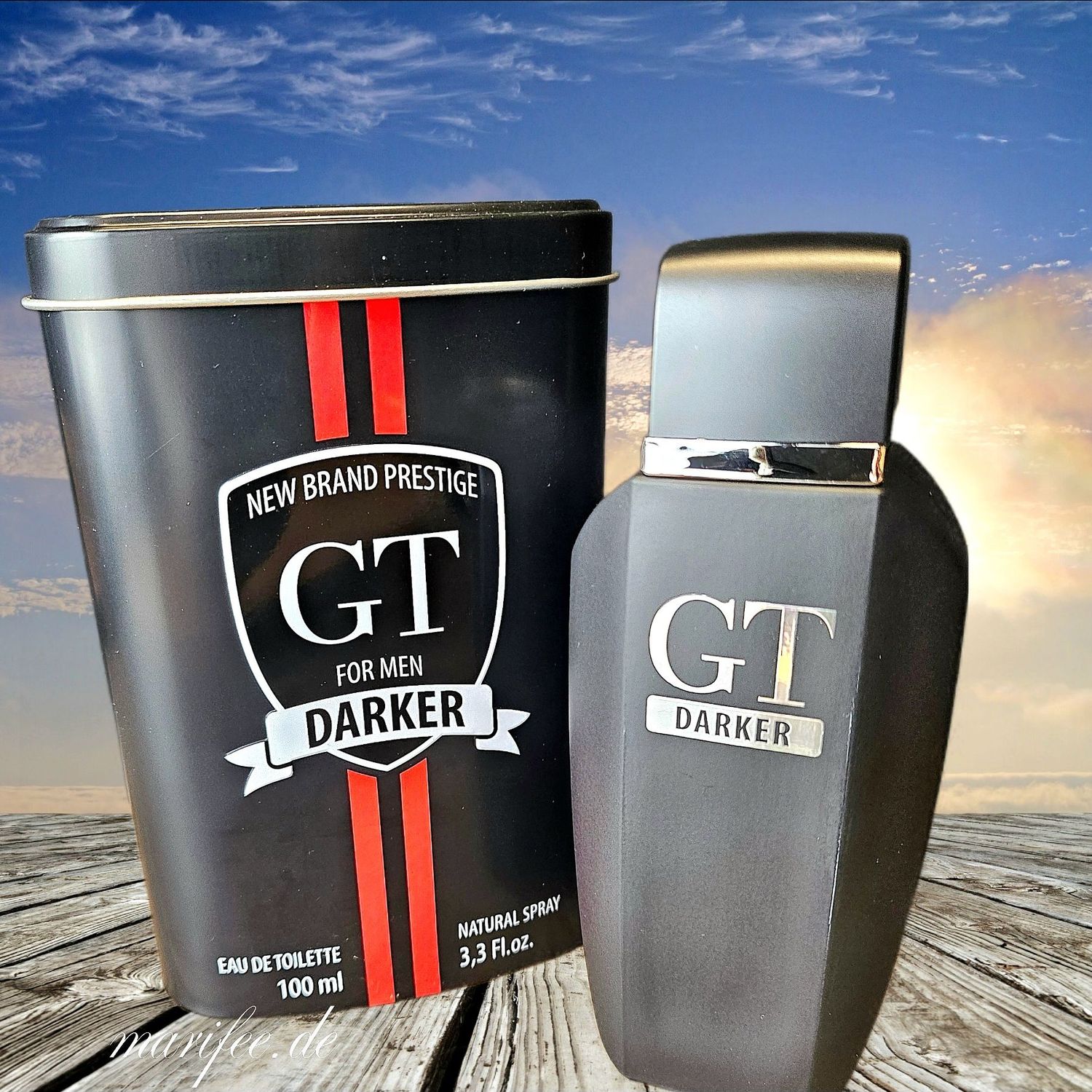 Eau de Toilette GT Darker for Men, Metalldose, 100 ml,