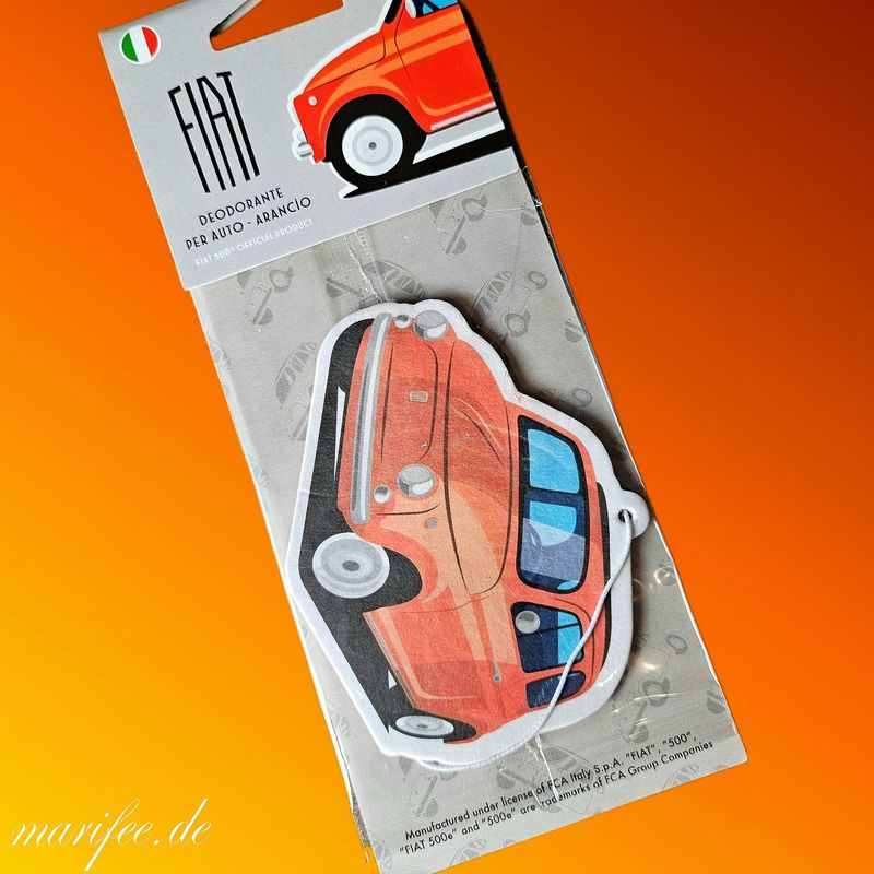 Auto-Lufterfrischer Fiat 500, Orange Auto-Lufterfrischer Fiat 500, Orange