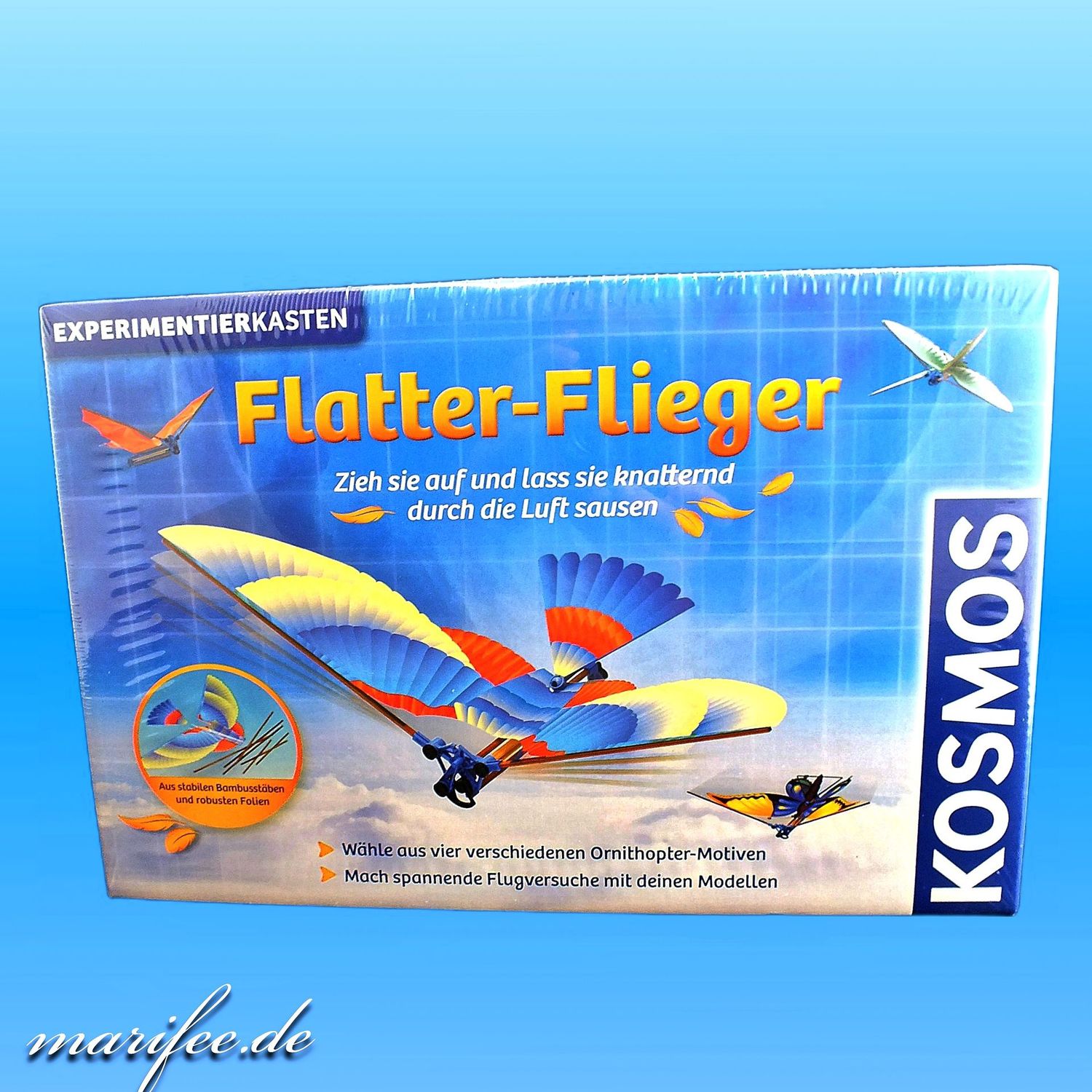 Flatter-Flieger, 4 Stück Ornithopter, Flugmaschinen
