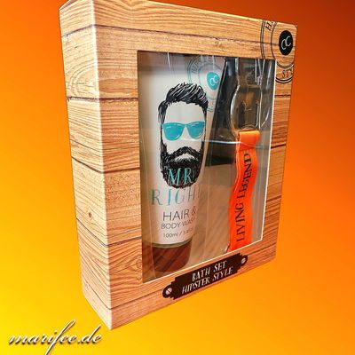 Badeset-Hipster-Style-Geschenkbox, Mr. Right
