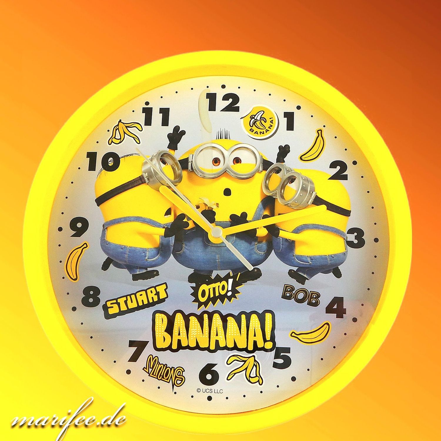 Wanduhr Minions 2, The Rise of Gru, Quarz-Uhrwerk