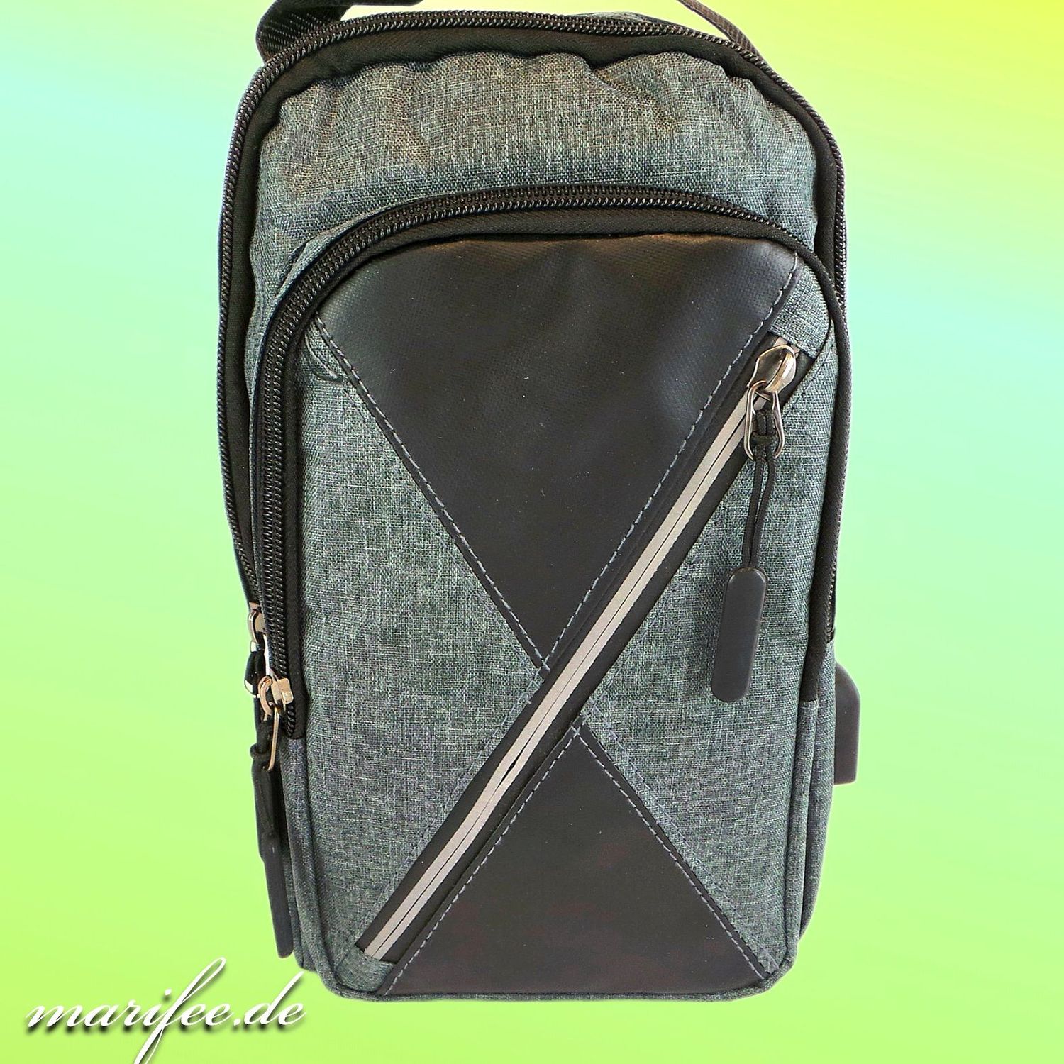 Umhängetasche/ Lässige Schultertasche mit USB