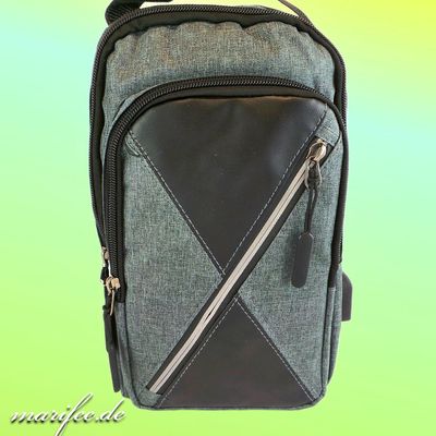 Umhängetasche/ Lässige Schultertasche mit USB