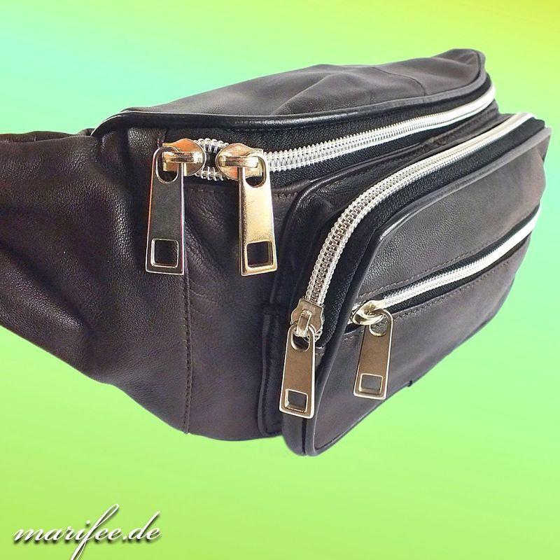 Bauchtasche Dunkelbraun, weiches Nappa Leder Bauchtasche Dunkelbraun, weiches Nappa Leder