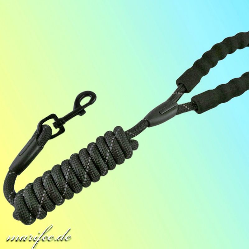 Komfort-Hundeleine, 12 mm Rundseil, 200 cm, Reflektierend Komfort-Hundeleine, 12 mm Rundseil, 200 cm, Reflektierend