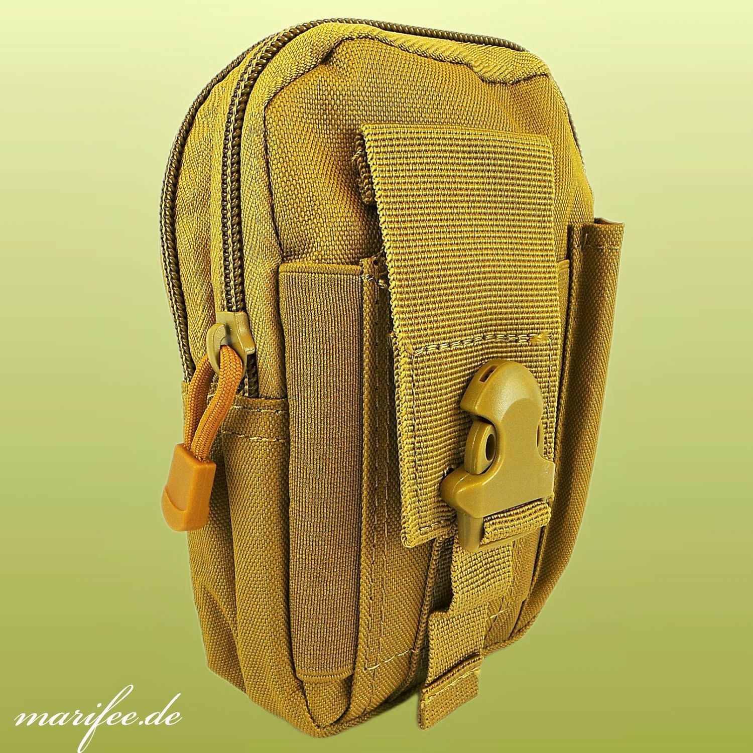 Gürteltasche Militär-Grün, Handytasche, 120 x 180 x 60 mm