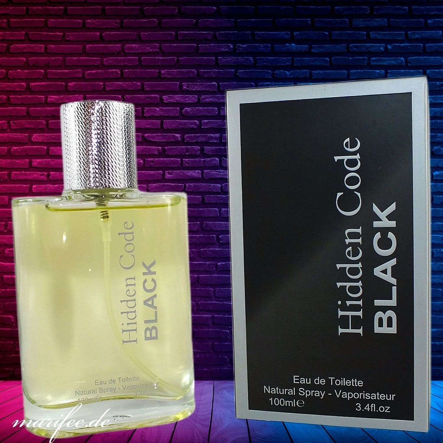 Eau de Toilette, Hidden Code Black, 100 ml Vaporisateur