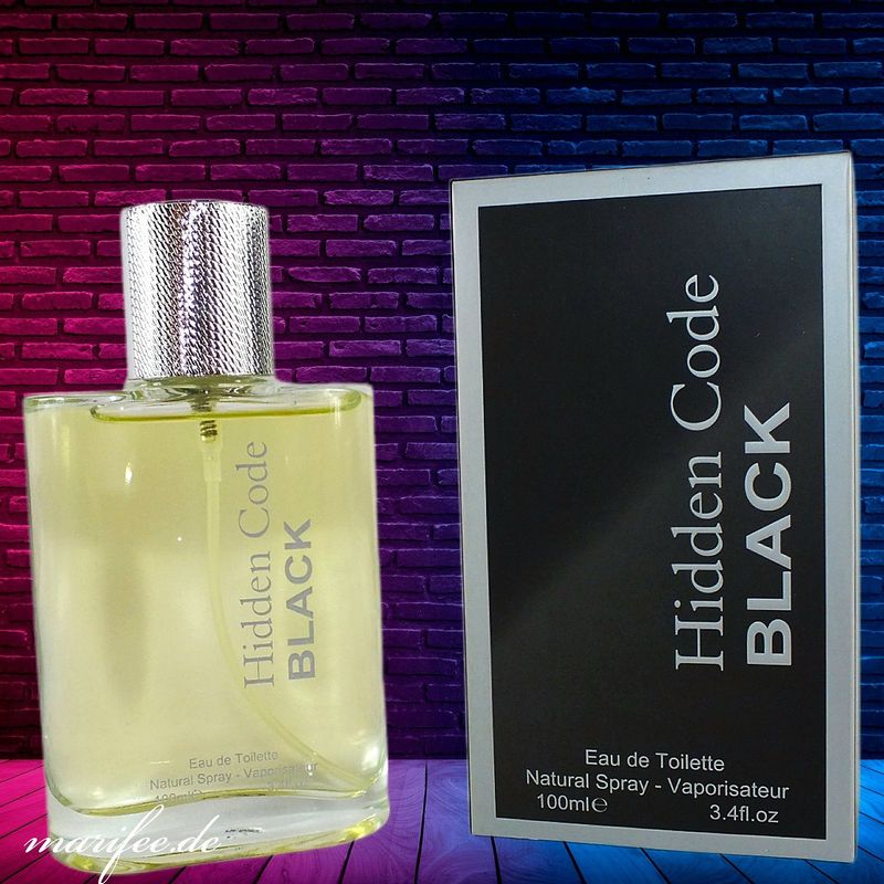 Eau de Toilette, Hidden Code Black, 100 ml Vaporisateur Eau de Toilette, Hidden Code Black, 100 ml Vaporisateur