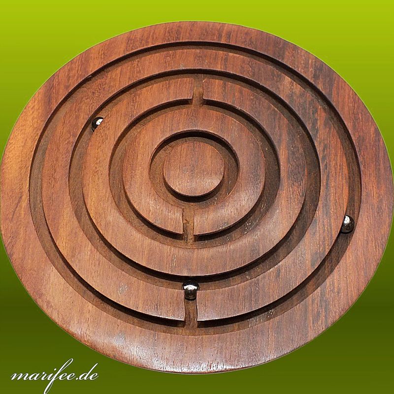 Kugellabyrinth, Balance-Geschicklichkeitsspiel, Echtholz Kugellabyrinth, Balance-Geschicklichkeitsspiel, Echtholz