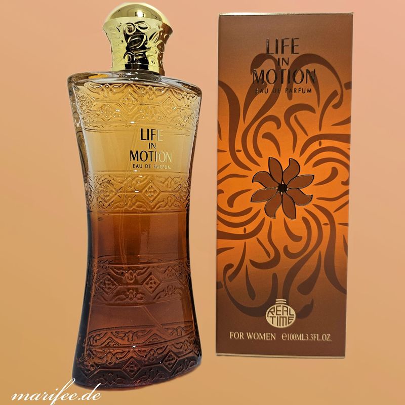 Eau de Parfum, Live in Motion for Women, 100 ml, Flacon