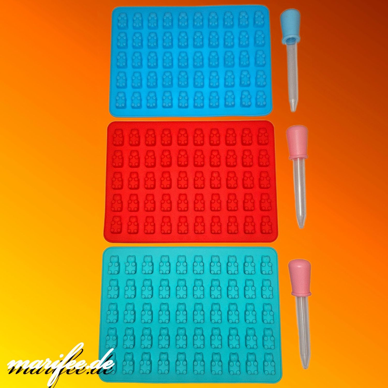 Gummibärchen-Silikonform zur Herstellung von Süssigkeiten Gummibärchen-Silikonform zur Herstellung von Süssigkeiten