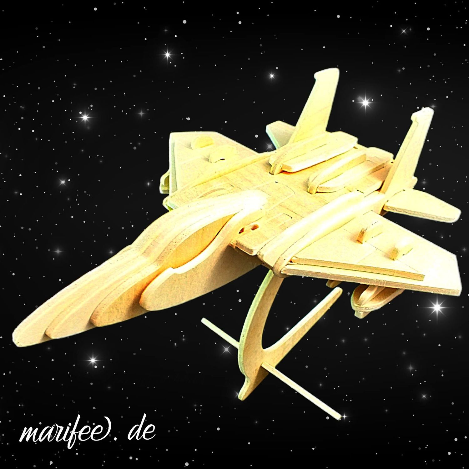 3D-Holz-Steckpuzzle Flugzeug, Holzbausatz Douglas F15 3D-Holz-Steckpuzzle Flugzeug, Holzbausatz Douglas F15