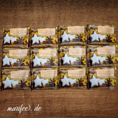 Pflegeseife mit Mandelduft, 12 Stück, Frohe Weihnachten Pflegeseife mit Mandelduft, 12 Stück, Frohe Weihnachten