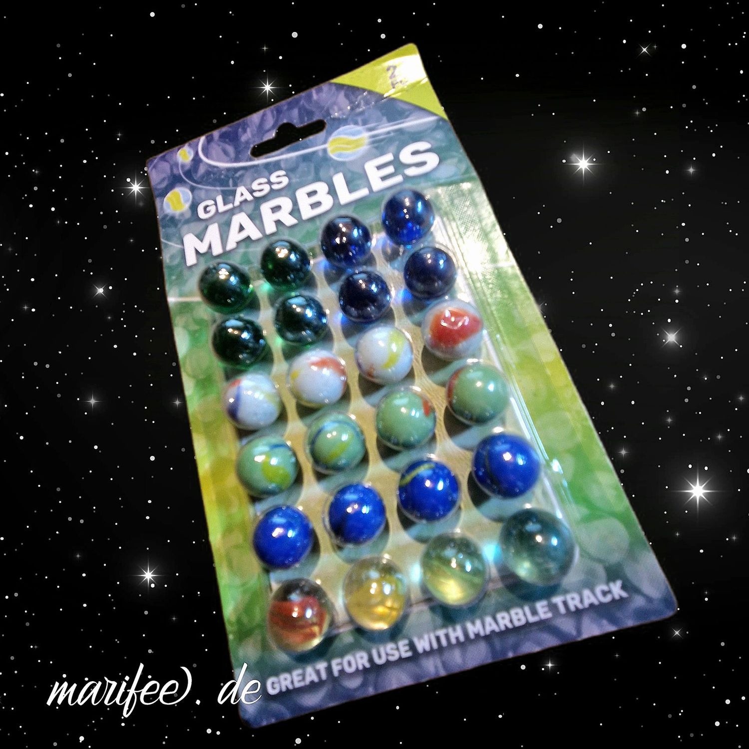 Glasmurmeln 16 mm, 24 Stück farbig sortiert, Klicker, Märbel Glasmurmeln 16 mm, 24 Stück farbig sortiert, Klicker, Märbel