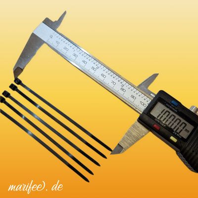 Kabelbinder 2,5 × 100 mm, Schwarz, 100 Stück, UV-Beständig Kabelbinder 2,5 × 100 mm, Schwarz, 100 Stück, UV-Beständig