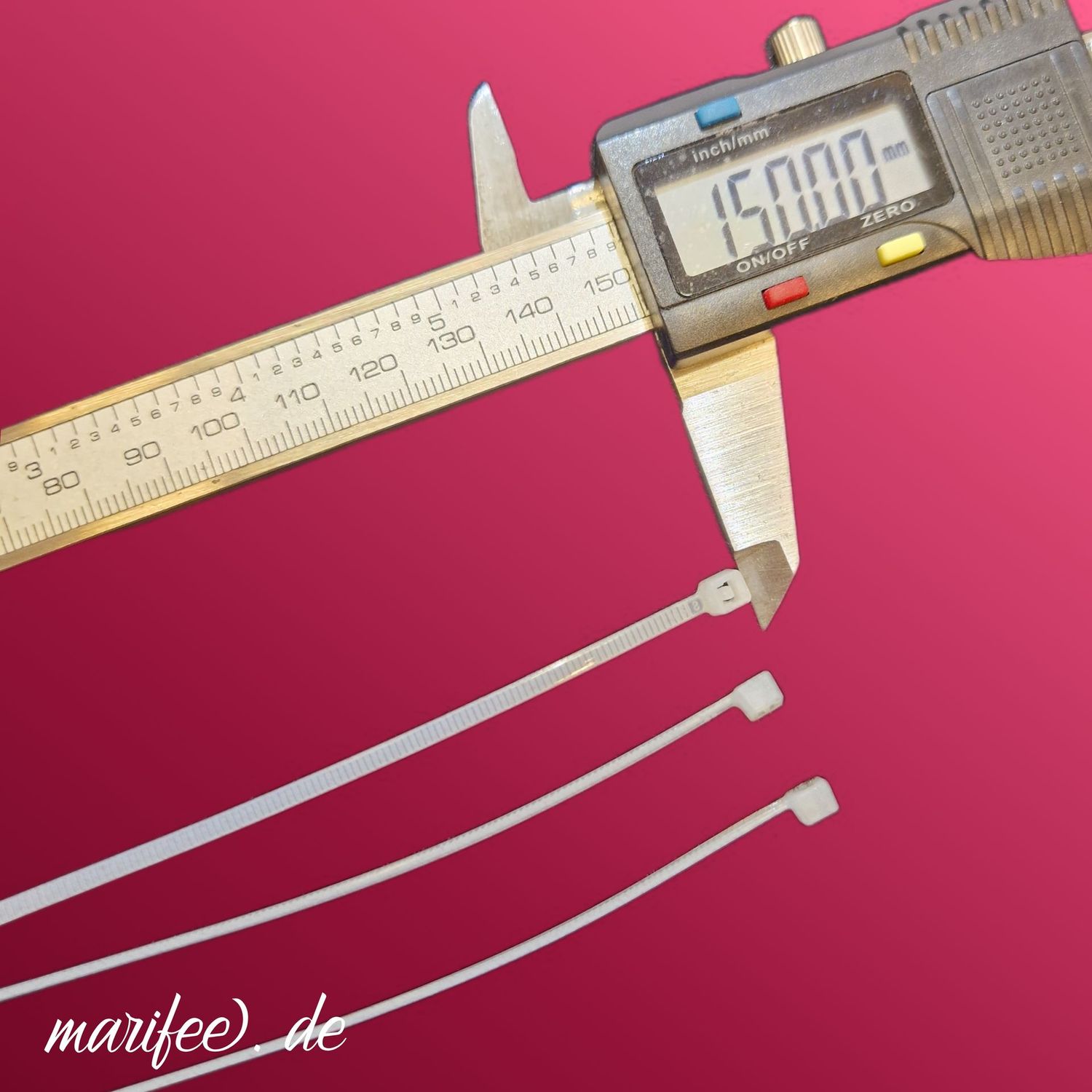 Kabelbinder 2,2 × 150 mm, Weiss, 100 Stück Kabelbinder 2,2 × 150 mm, Weiss, 100 Stück