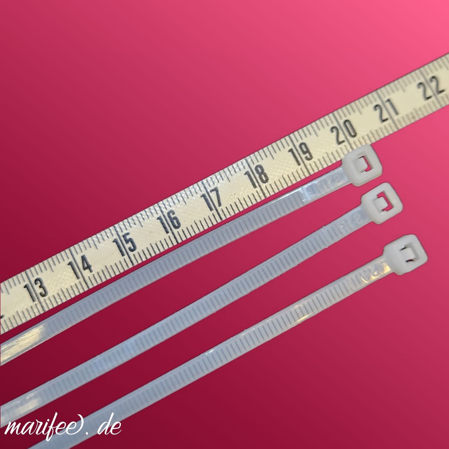 Kabelbinder 4,0 × 200 mm, Weiss, 100 Stück Kabelbinder 4,0 × 200 mm, Weiss, 100 Stück