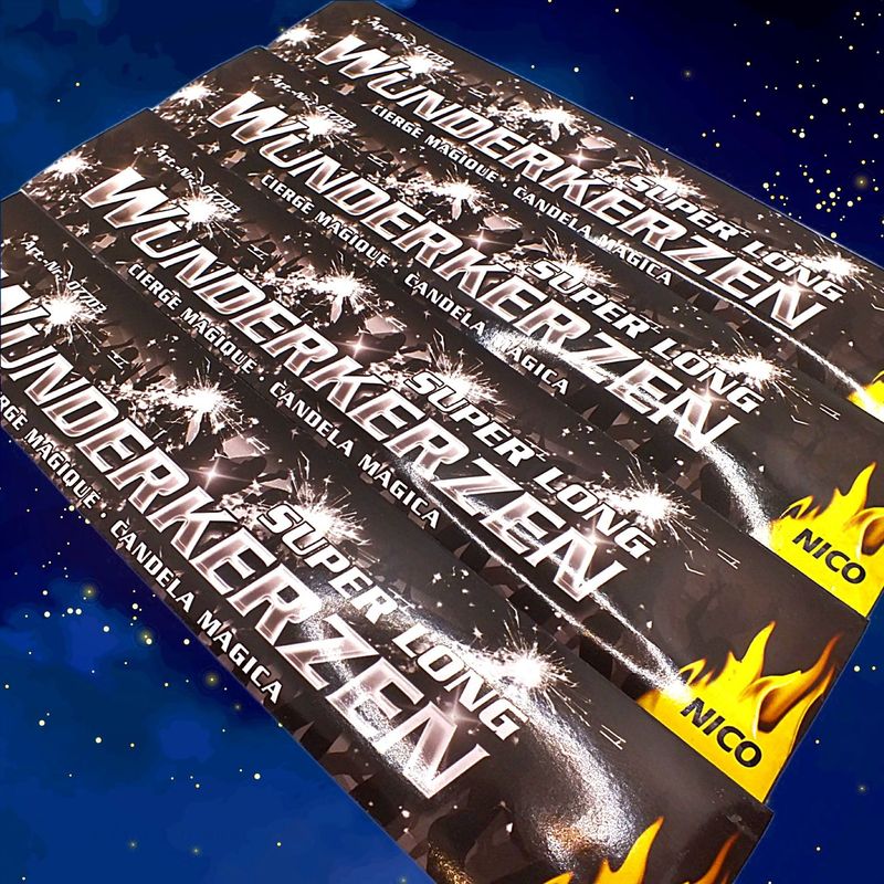 Wunderkerzen 30 cm, super Lang,  1 Packung, 10 Stück