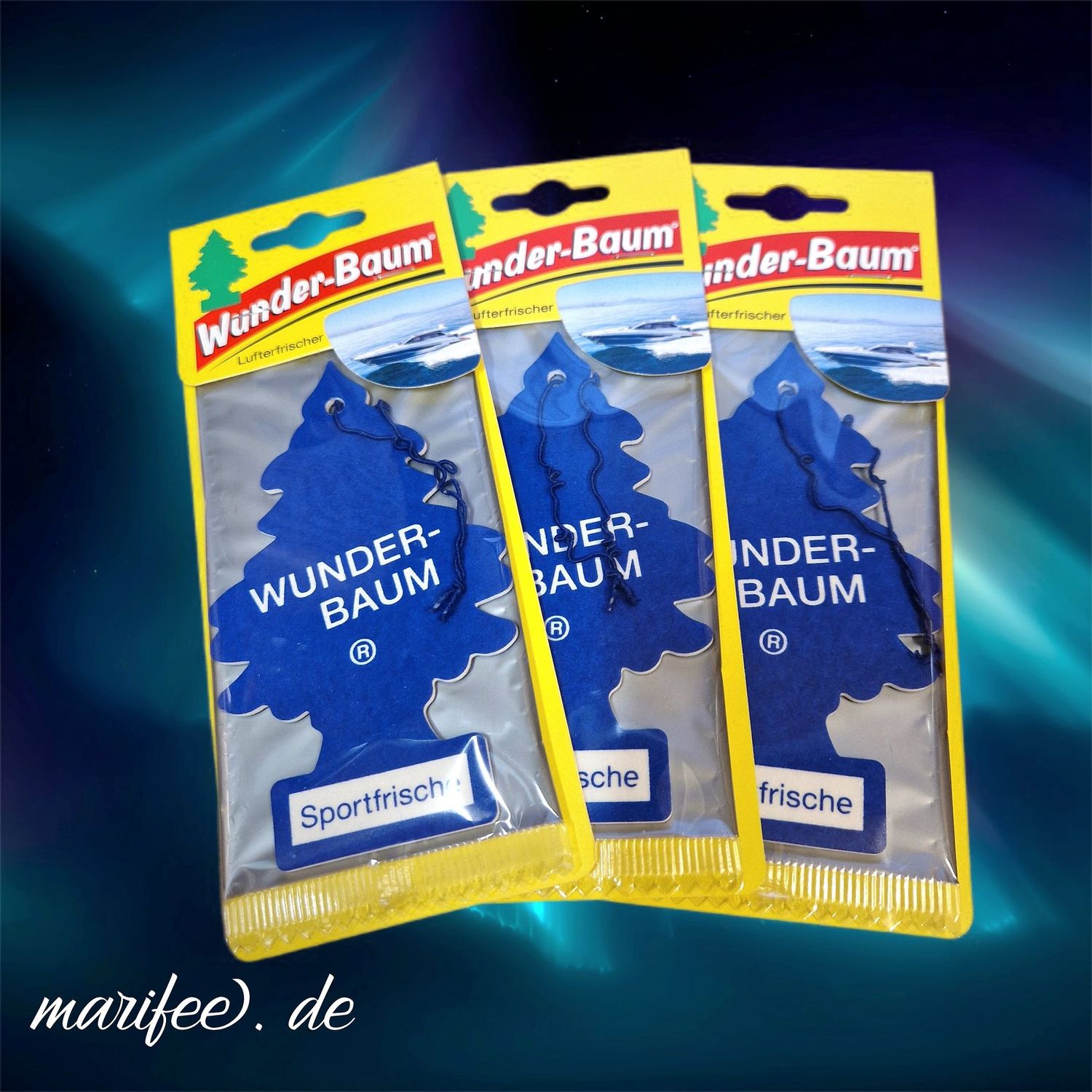 Wunderbaum Lufterfrischer 3 Stück Sportfrische