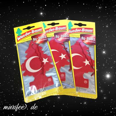 Wunderbaum Lufterfrischer 3 Stück Ay-Yildiz (Vanille) Wunderbaum Lufterfrischer 3 Stück Ay-Yildiz (Vanille)