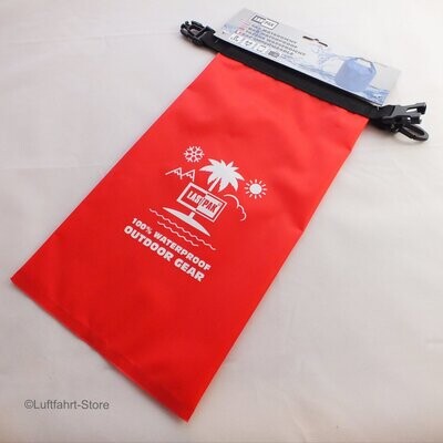 Wasserdichte Tasche 2 Liter, rot, Seesack Wasserdichte Tasche 2 Liter, rot, Seesack