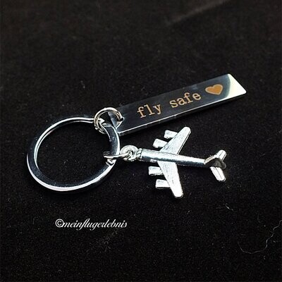 Luftfahrt-Schlüsselanhänger Luftfahrt-Schlüsselanhänger "FLY SAFE"