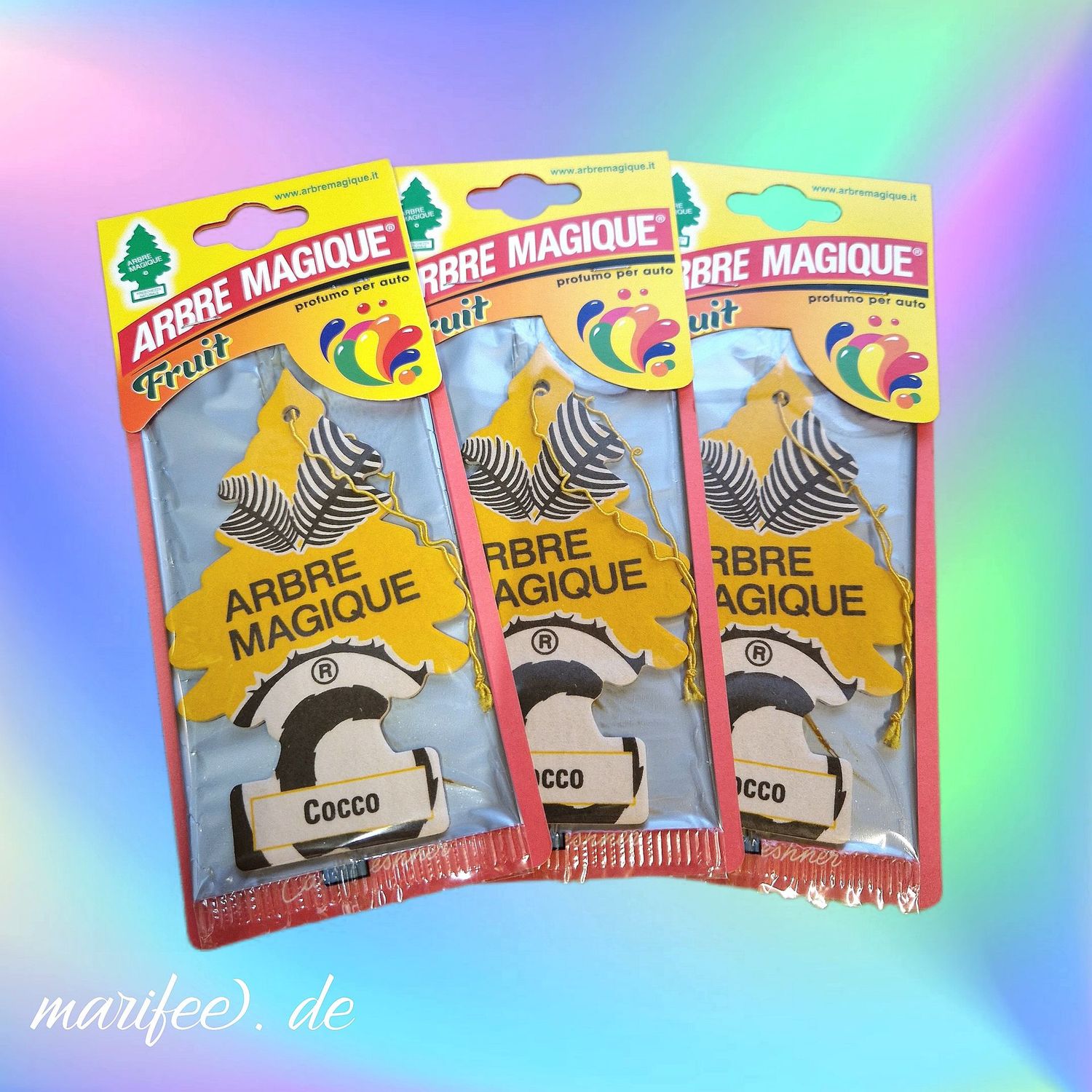 Arbre Magique Duftbaum, 3 Stück Cocco Lufterfrischer Arbre Magique Duftbaum, 3 Stück Cocco Lufterfrischer