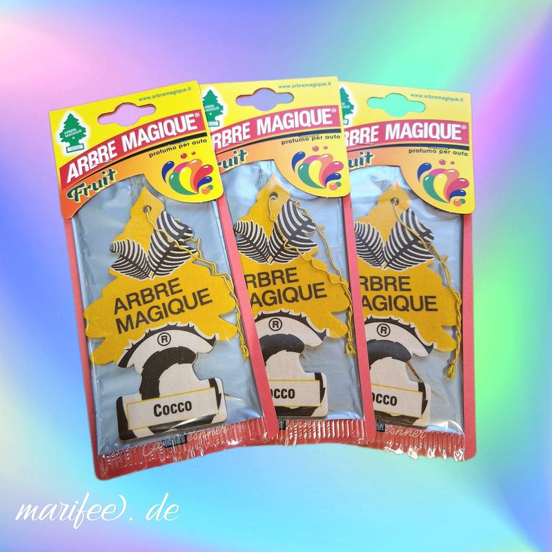 Arbre Magique Duftbaum, 3 Stück Cocco Lufterfrischer Arbre Magique Duftbaum, 3 Stück Cocco Lufterfrischer