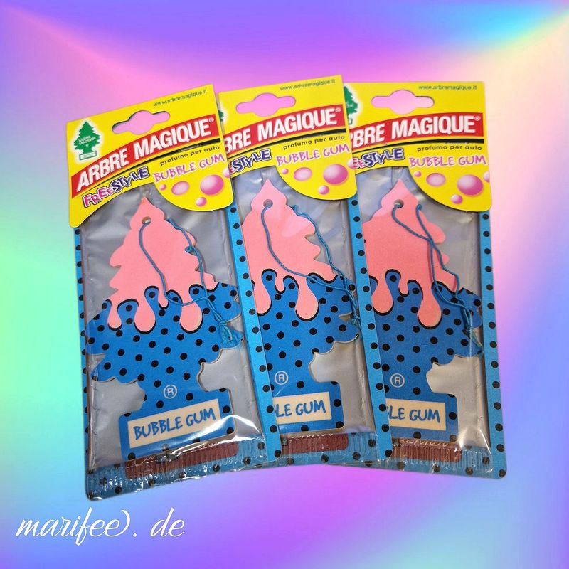 Arbre Magique Duftbaum, 3 Stück Bubble Gum Lufterfrischer Arbre Magique Duftbaum, 3 Stück Bubble Gum Lufterfrischer