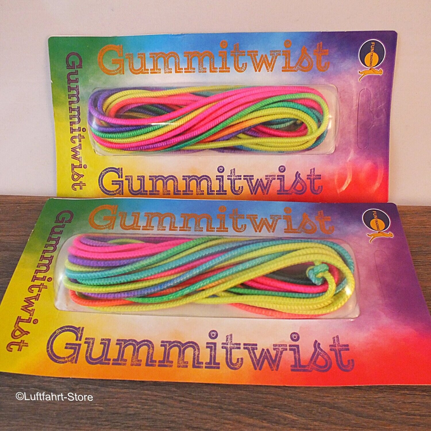 Gummitwist, Regenbogenfarben, 500 cm Gummitwist, Regenbogenfarben, 500 cm