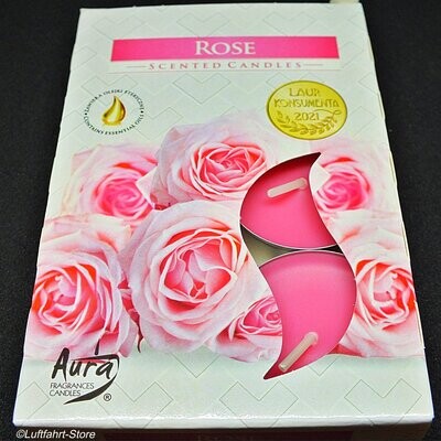 Duft-Teelichter Rose, 6 Stück Duft-Teelichter Rose, 6 Stück