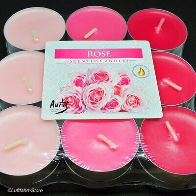 Duft-Teelichter Rose 18 Stück Duft-Teelichter Rose 18 Stück