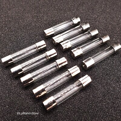 Feinsicherungen, 6 × 30 mm, 10 Stück F30A250 V